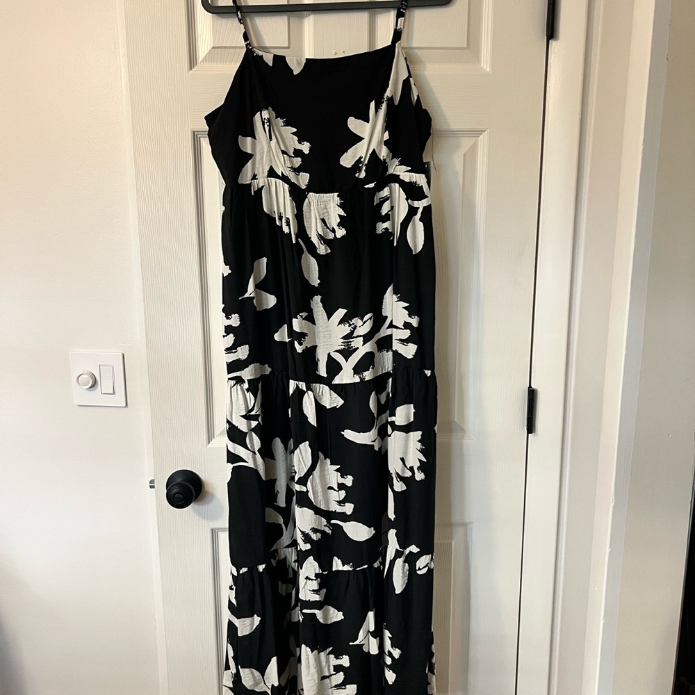 Nine West Black and White Floral Dress